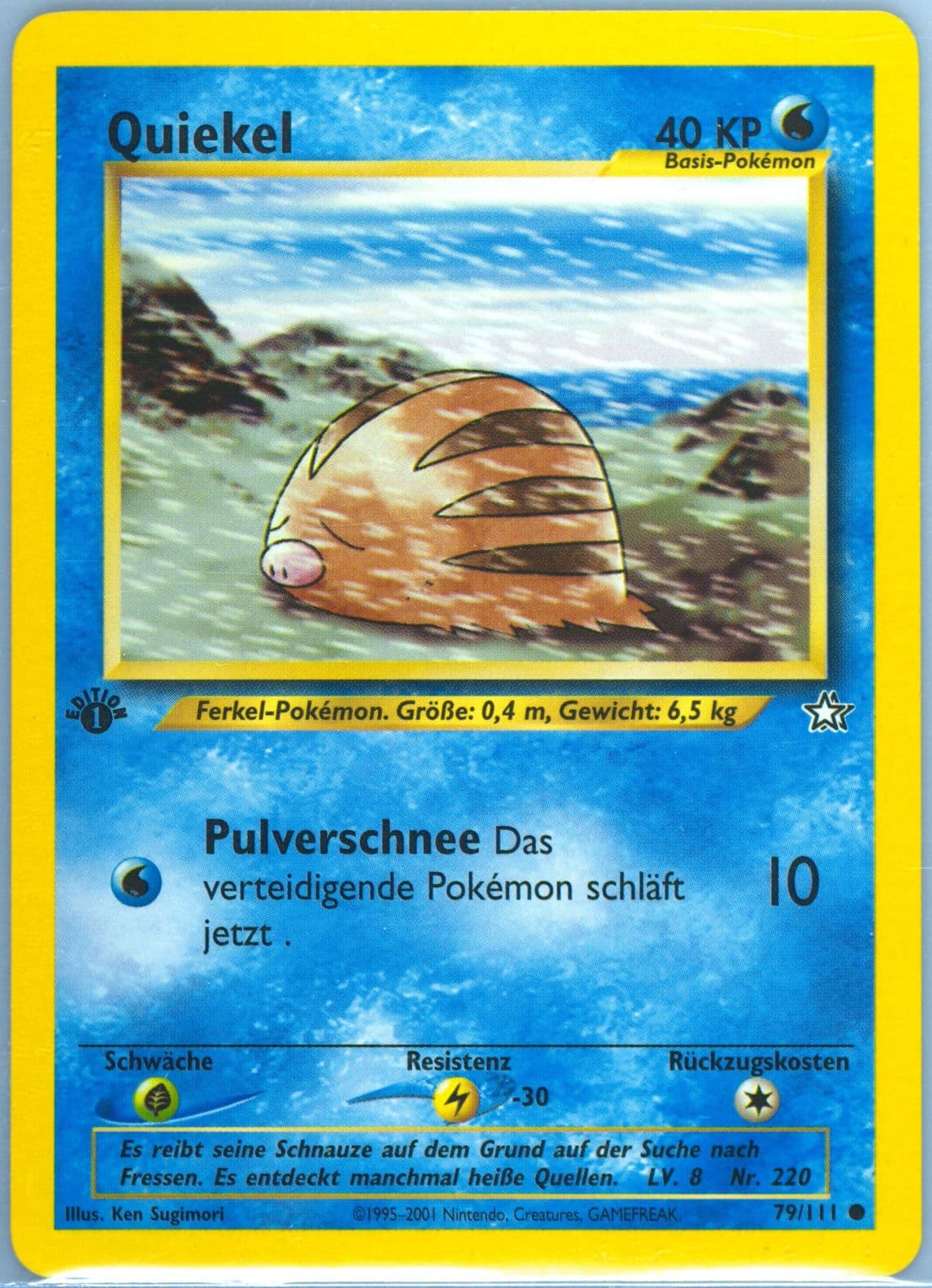 Quiekel 1st Edition (79) 2001 Pokemon German Neo Genesis