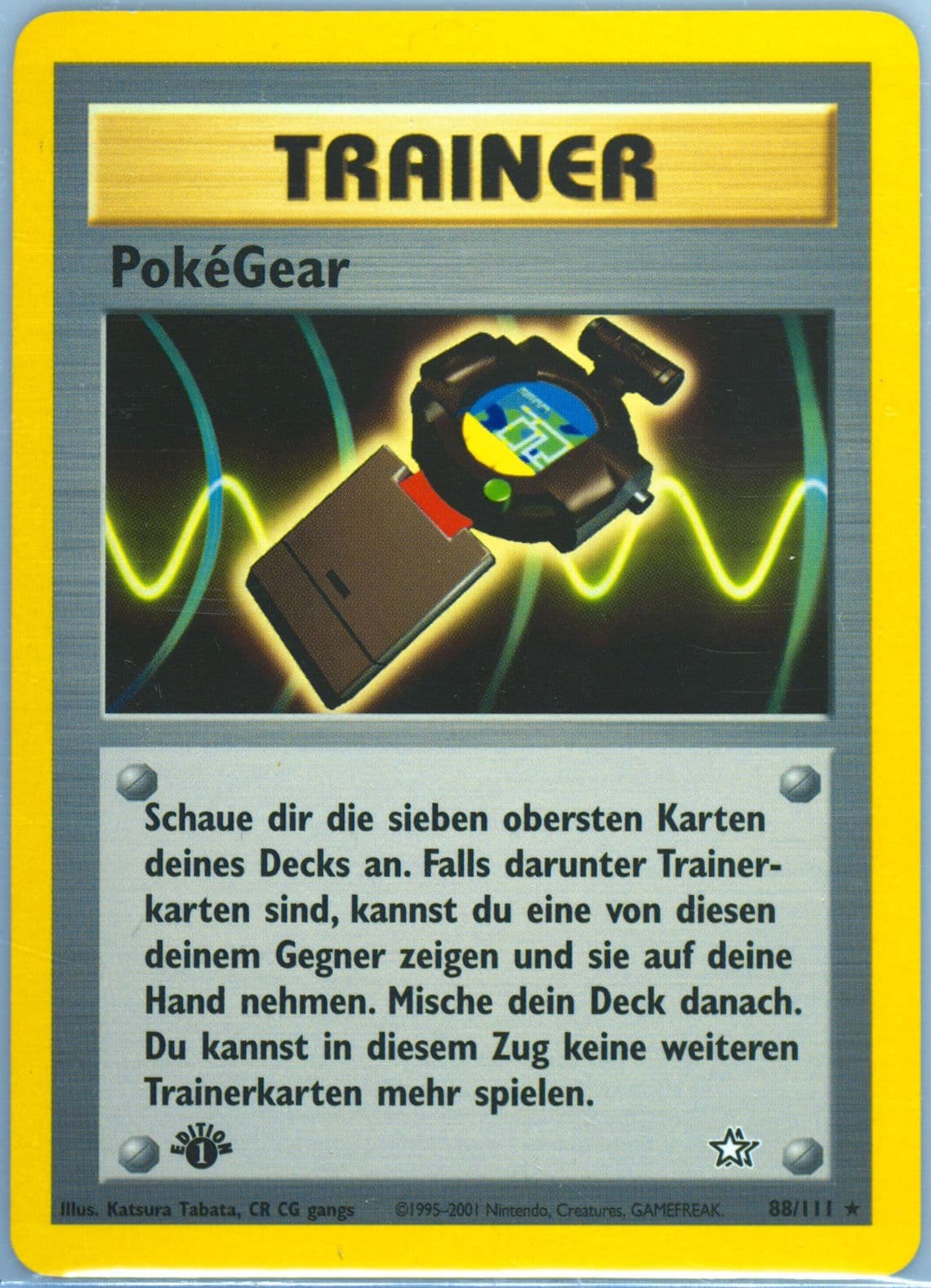 Pokegear 1st Edition (88) 2001 Pokemon German Neo Genesis