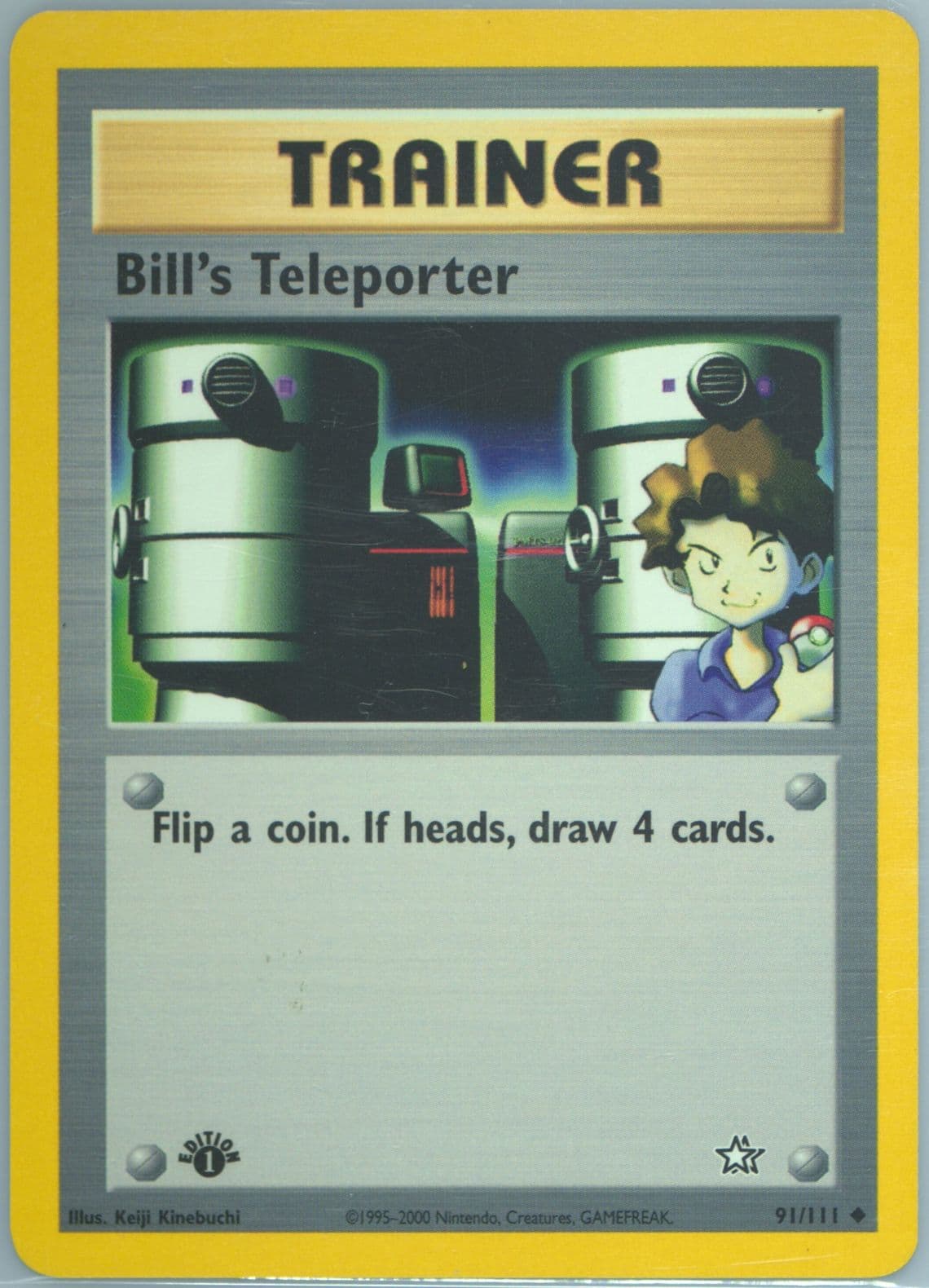 Bills Teleporter 1st Edition (91) 2001 Pokemon German Neo Genesis