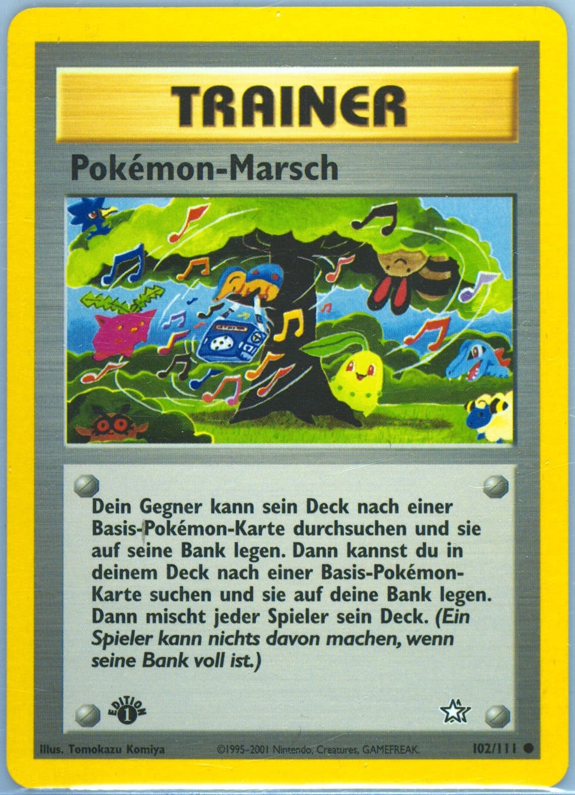 Pokemon-Marsch 1st Edition (102) 2001 Pokemon German Neo Genesis