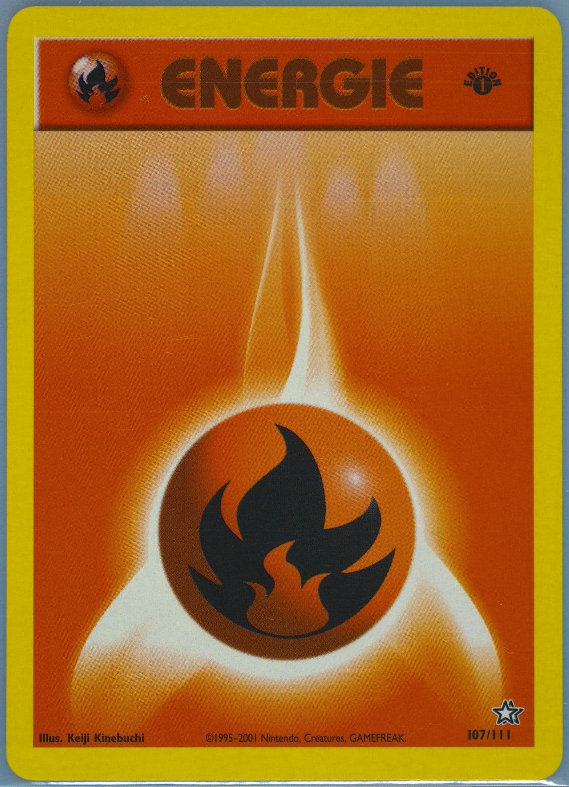 Feuer-Energie 1st Edition (107) 2001 Pokemon German Neo Genesis
