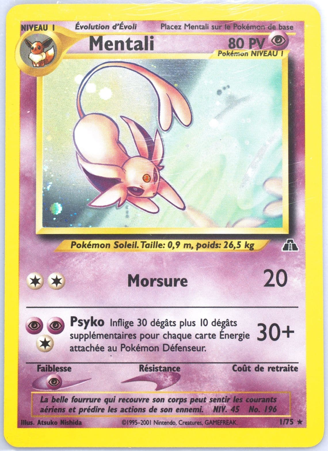 Mentali-Holo French (1) 2001 Pokemon Neo Discovery