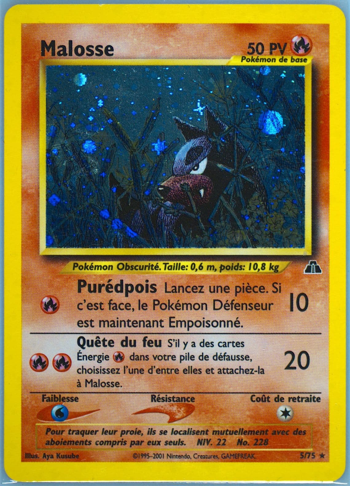 Malosse-Holo French (5) 2001 Pokemon Neo Discovery