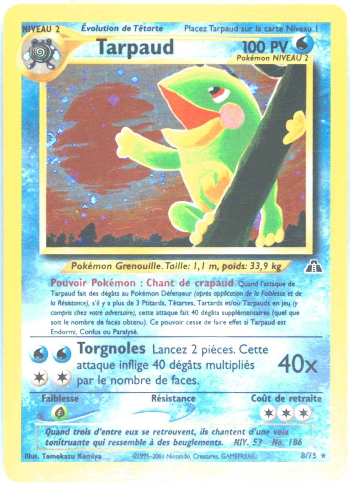 Tarpaud-Holo French (8) 2001 Pokemon Neo Discovery