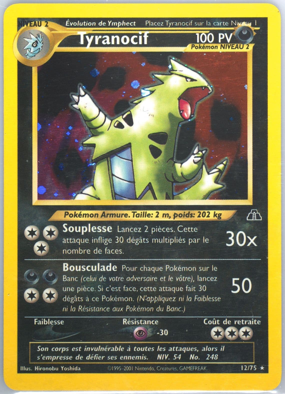Tyranocif-Holo French (12) 2001 Pokemon Neo Discovery