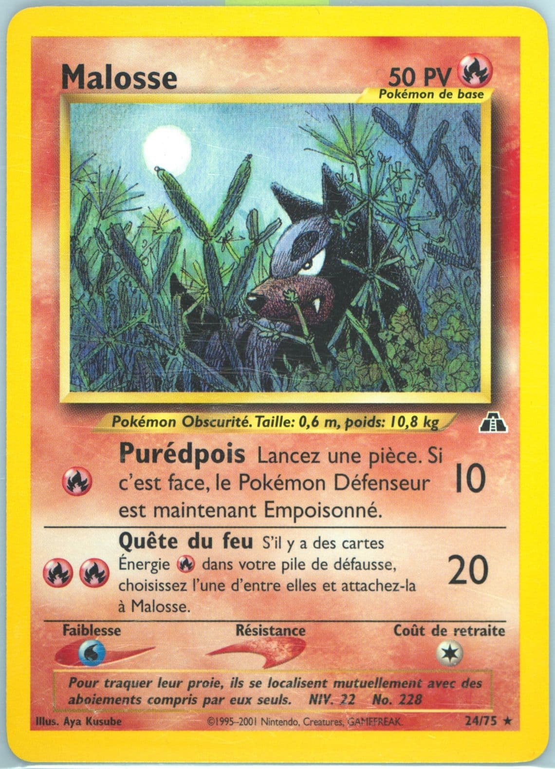 Malosse French (24) 2001 Pokemon Neo Discovery