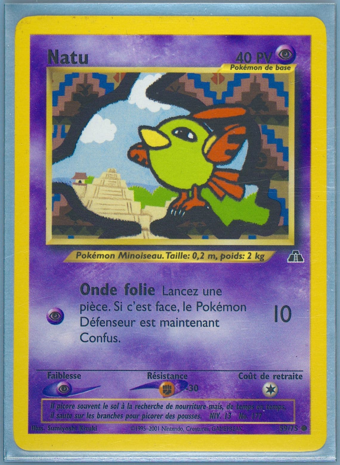 Natu French (59) 2001 Pokemon Neo Discovery