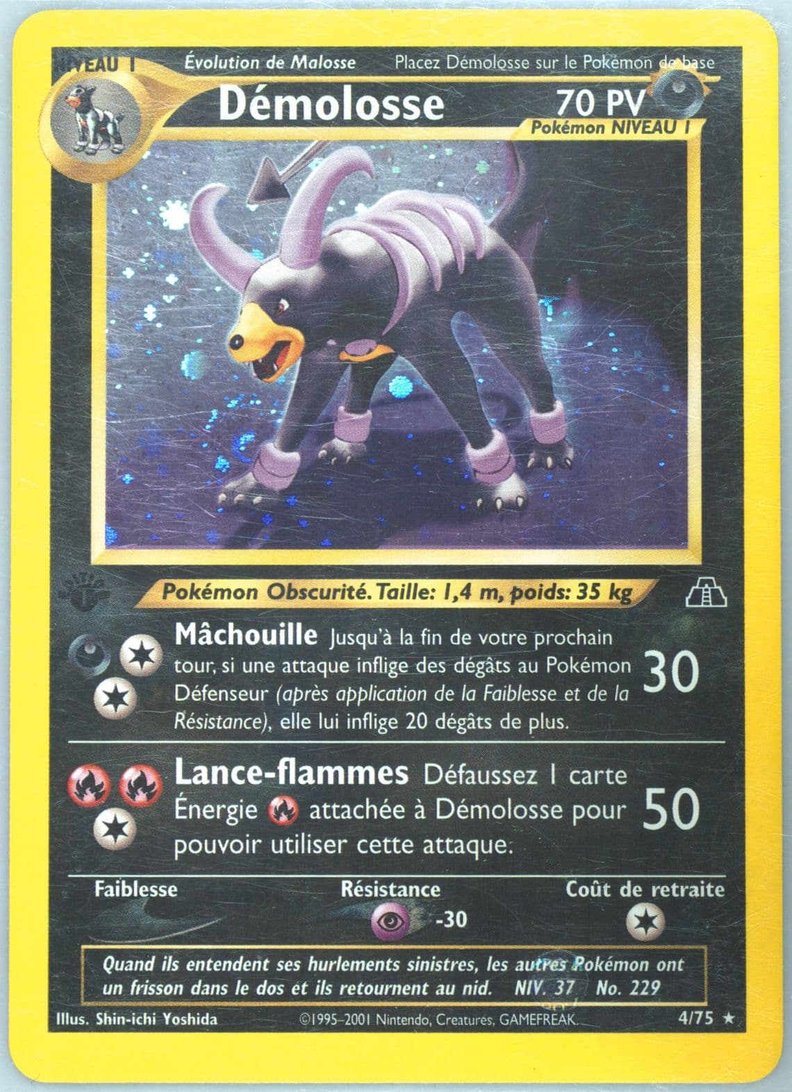 Demolosse-Holo French-1st Edition (4) 2001 Pokemon Neo Discovery