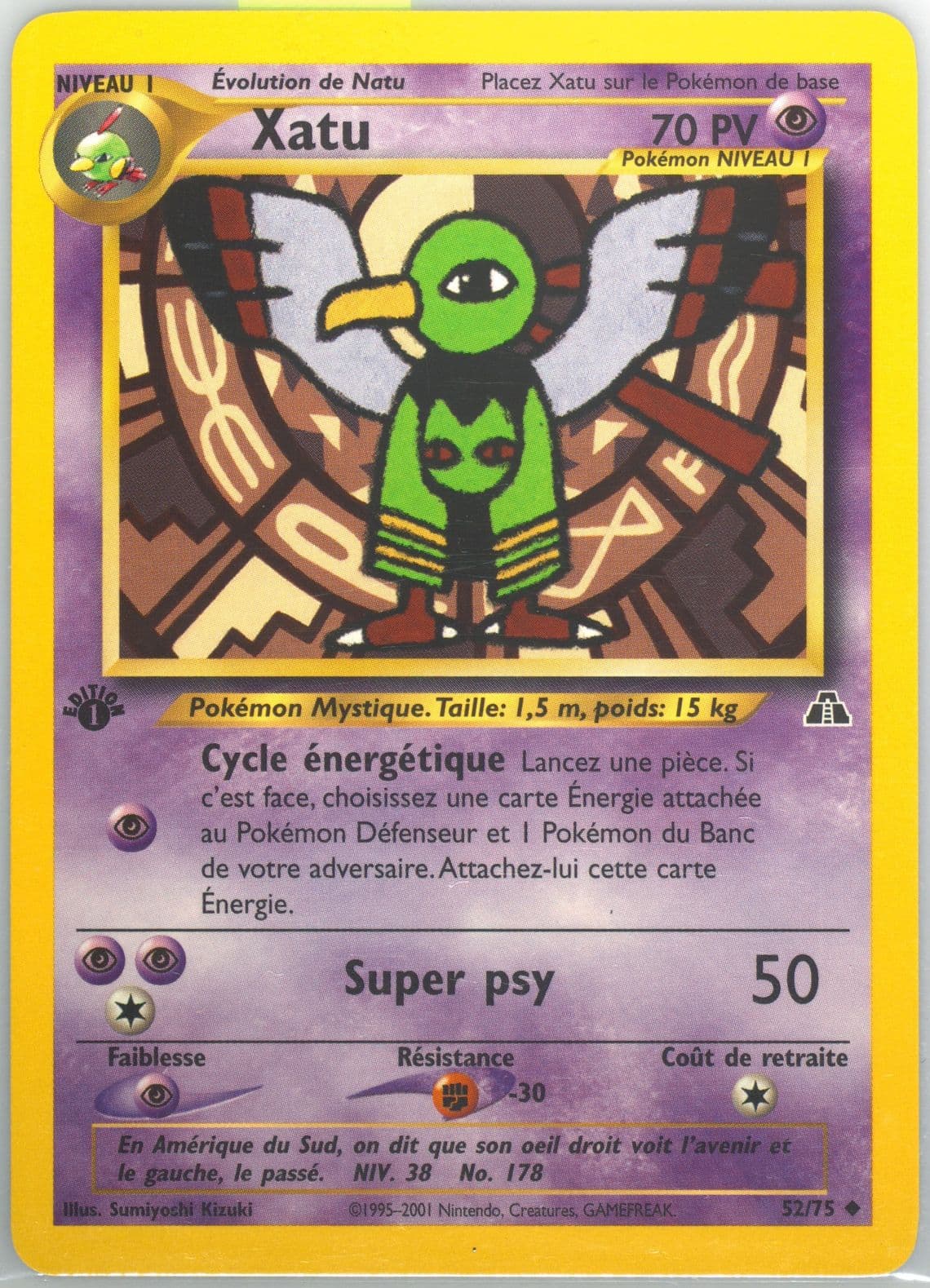 Xatu French-1st Edition (52) 2001 Pokemon Neo Discovery