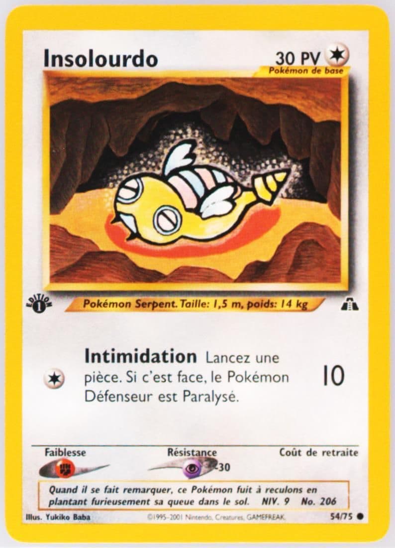 Insolourdo French-1st Edition (54) 2001 Pokemon Neo Discovery