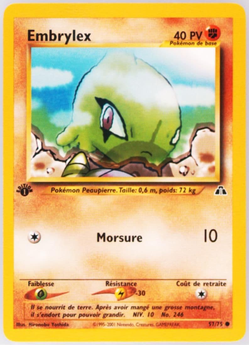Embrylex French-1st Edition (57) 2001 Pokemon Neo Discovery