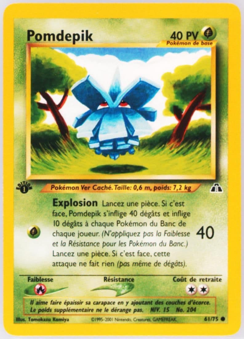 Pomdepik French-1st Edition (61) 2001 Pokemon Neo Discovery