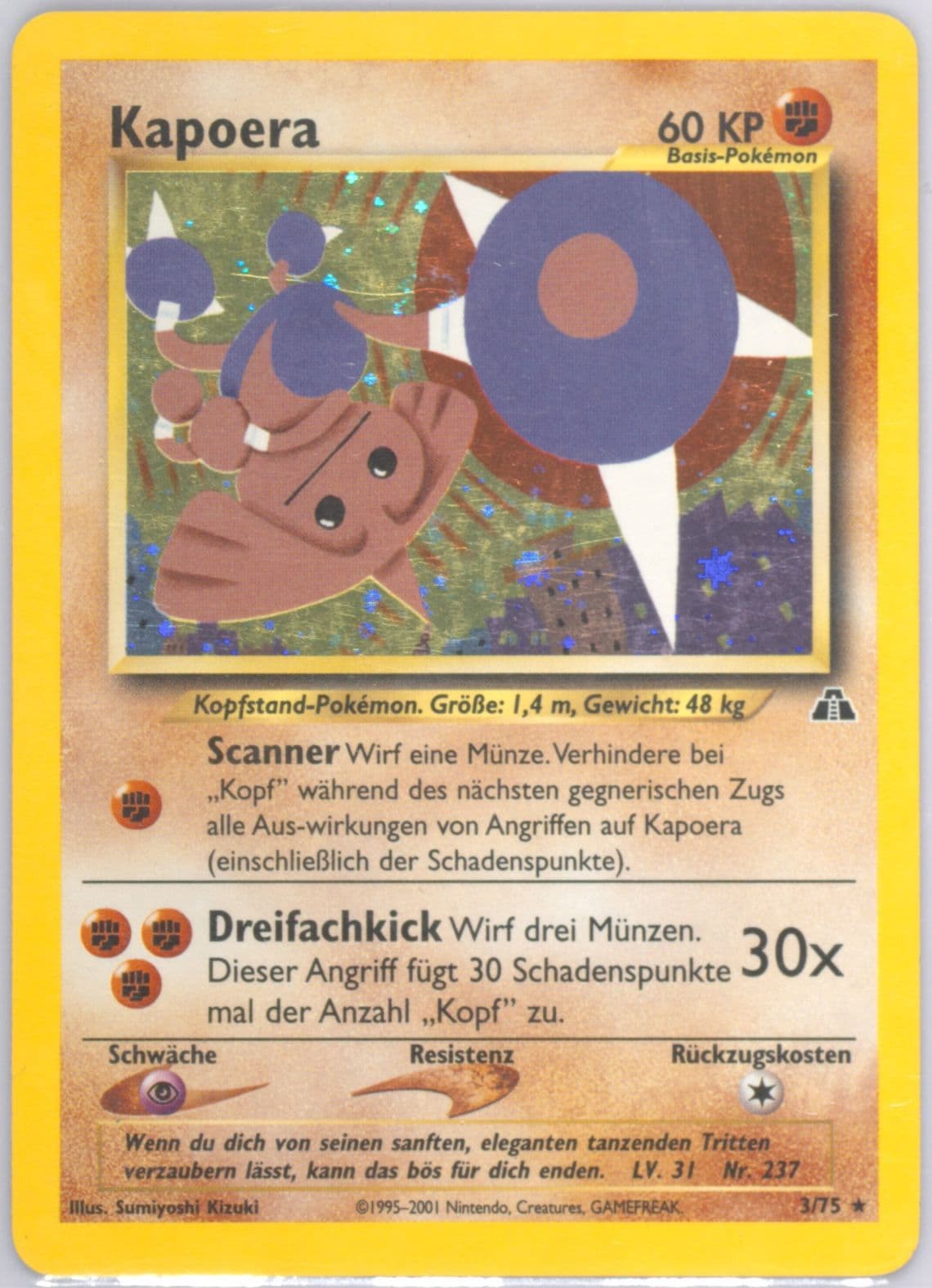 Kapoera-Holo German (3) 2001 Pokemon Neo Discovery
