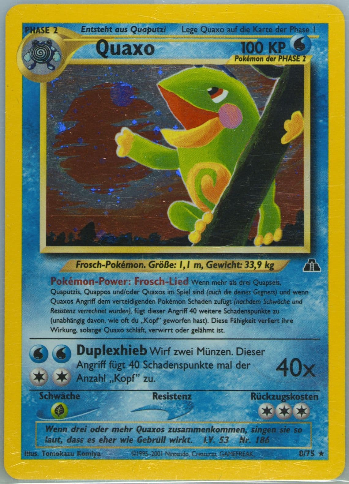 Quaxo-Holo German (8) 2001 Pokemon Neo Discovery