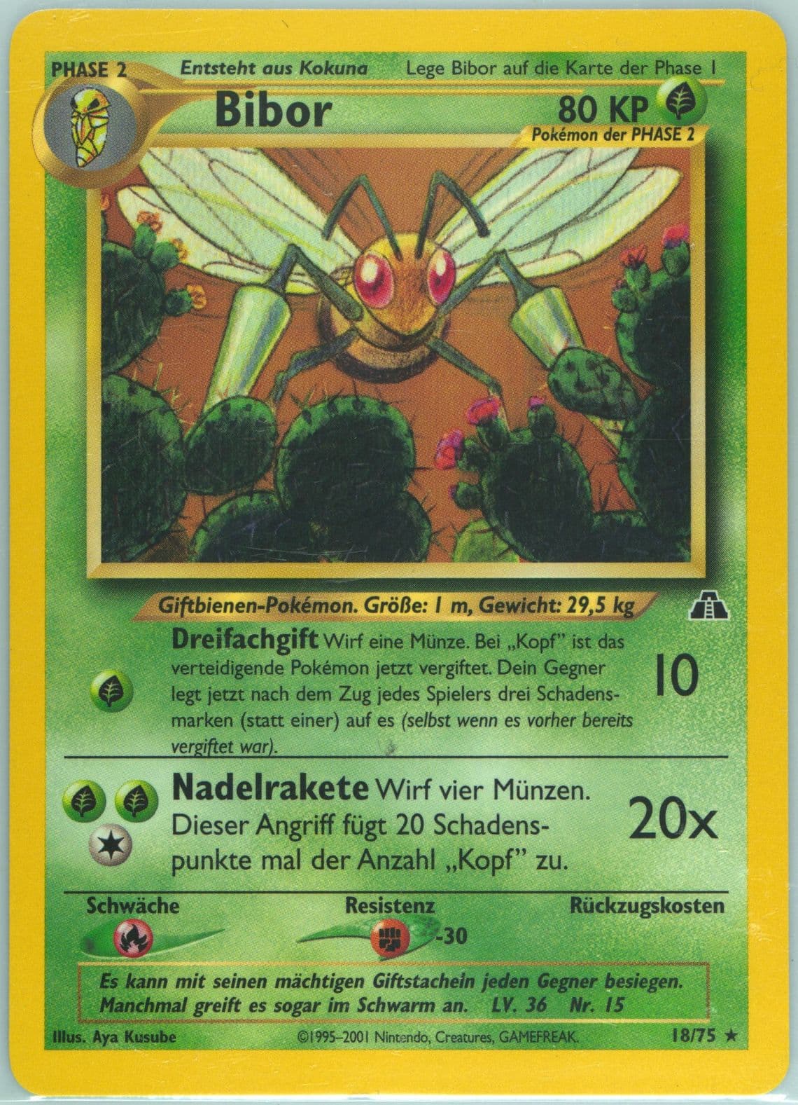 Bibor German (18) 2001 Pokemon Neo Discovery