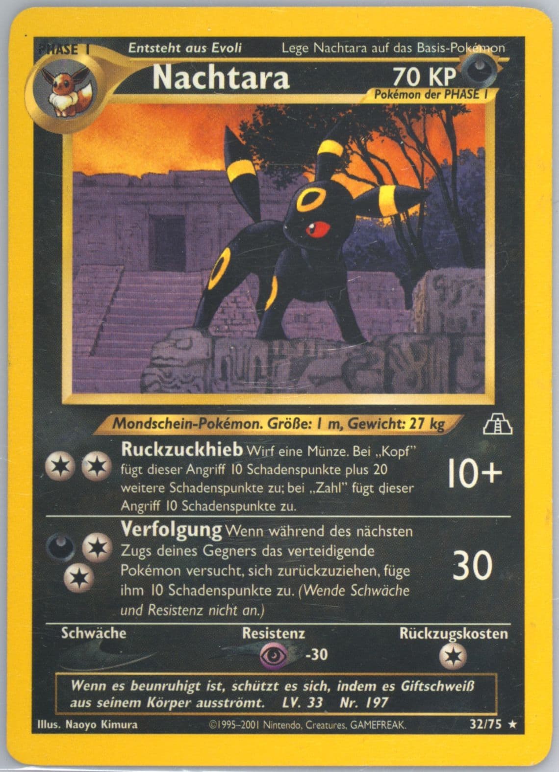 Nachtara German (32) 2001 Pokemon Neo Discovery