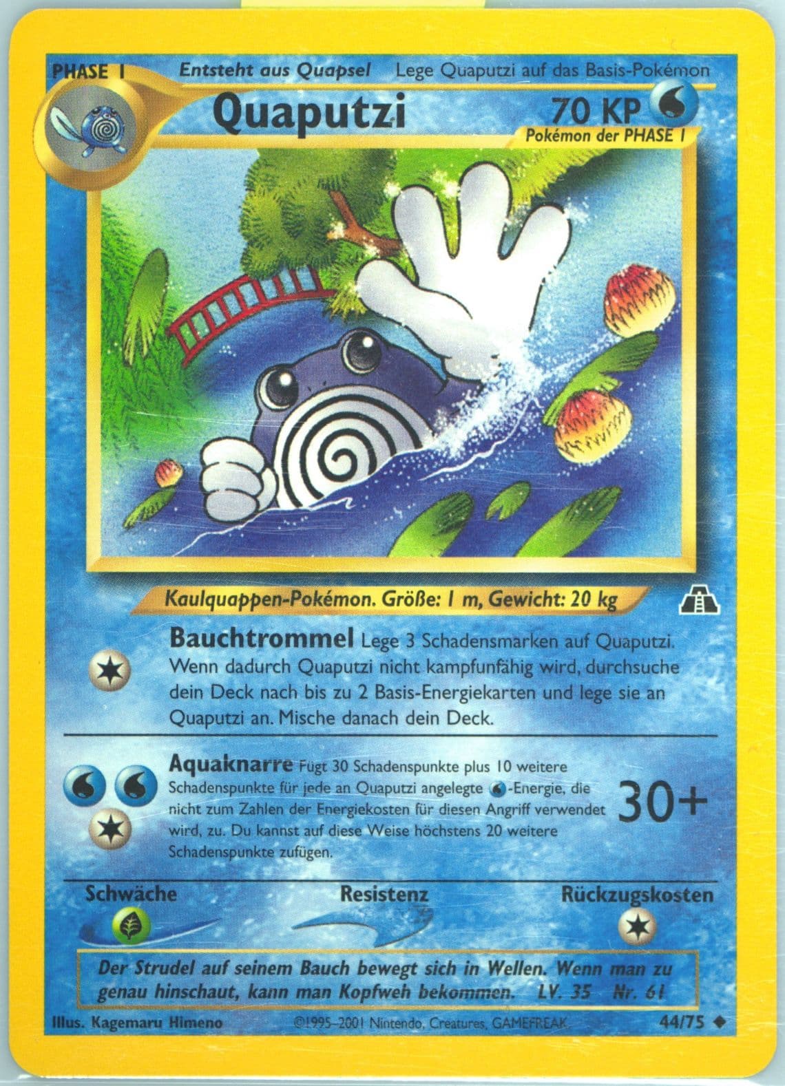 Quaputzi German (44) 2001 Pokemon Neo Discovery