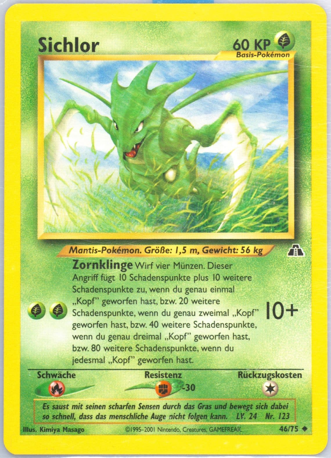 Sichlor German (46) 2001 Pokemon Neo Discovery