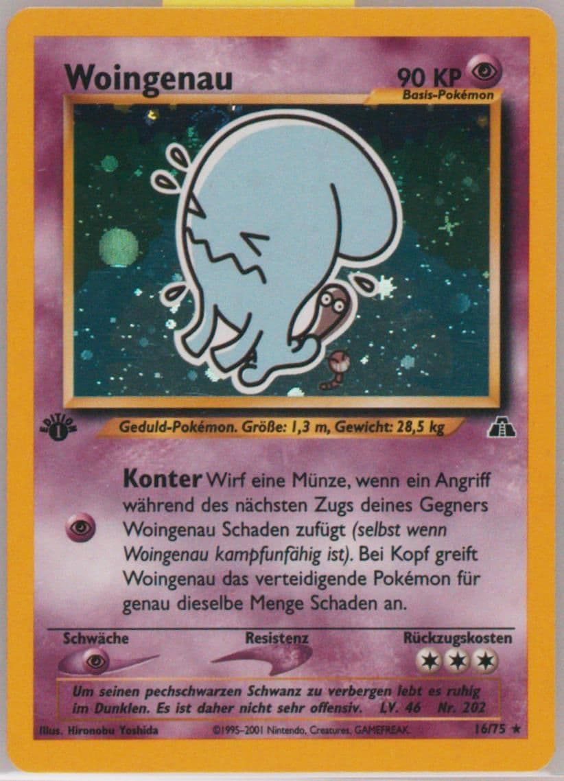 Woingenau-Holo German-1st Edition (16) 2001 Pokemon Neo Discovery