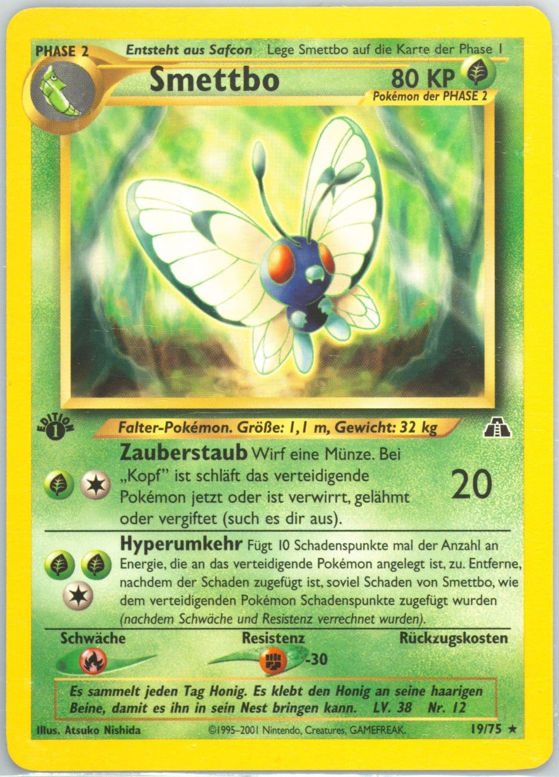 Smettbo German-1st Edition (19) 2001 Pokemon Neo Discovery