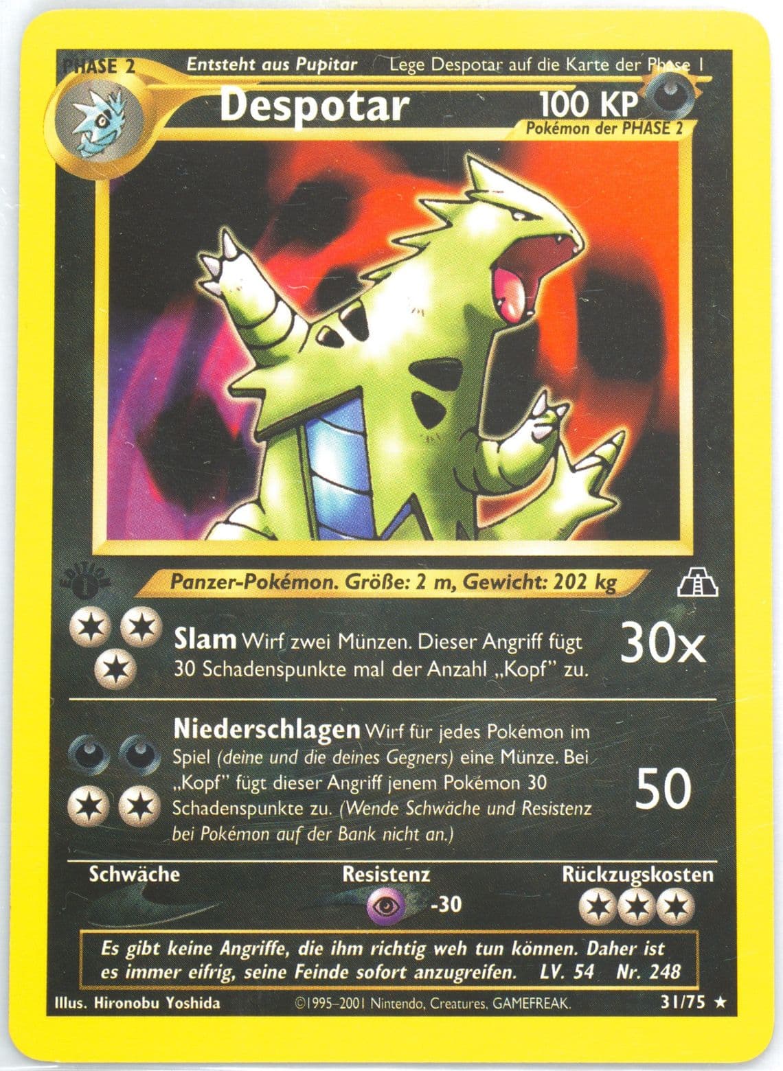 Despotar German-1st Edition (31) 2001 Pokemon Neo Discovery