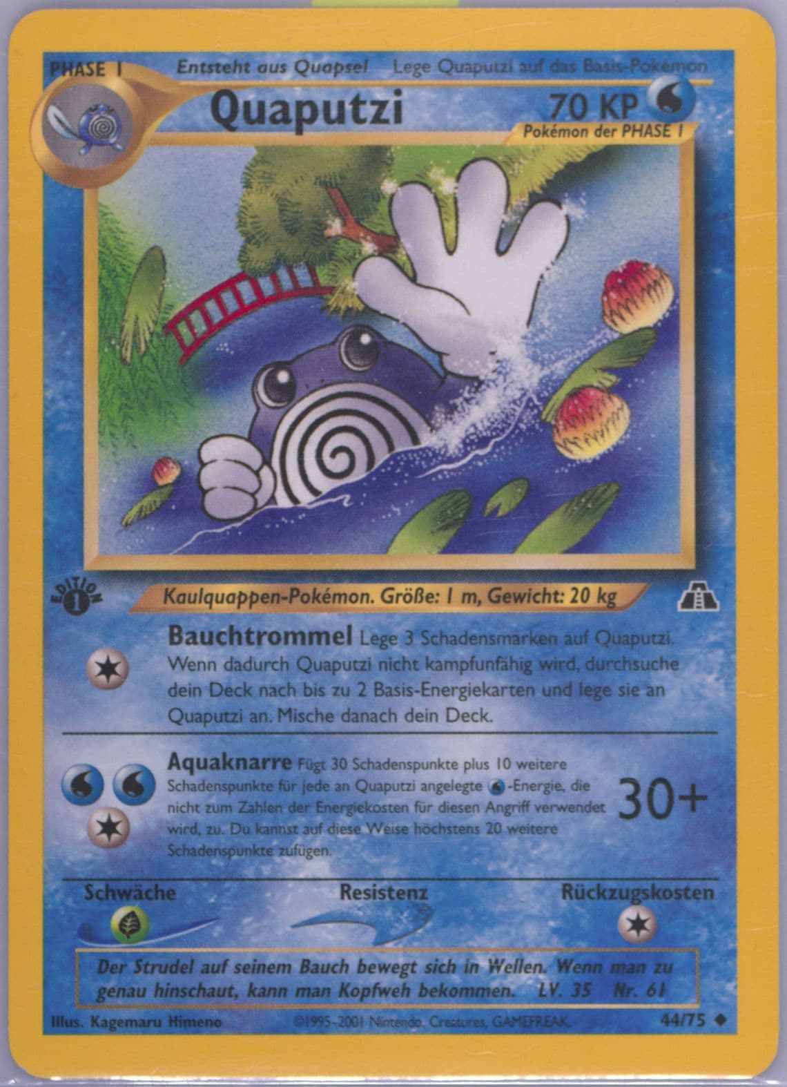 Quaputzi German-1st Edition (44) 2001 Pokemon Neo Discovery