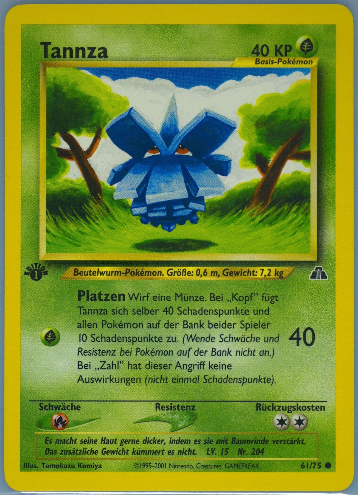 Tannza German-1st Edition (61) 2001 Pokemon Neo Discovery