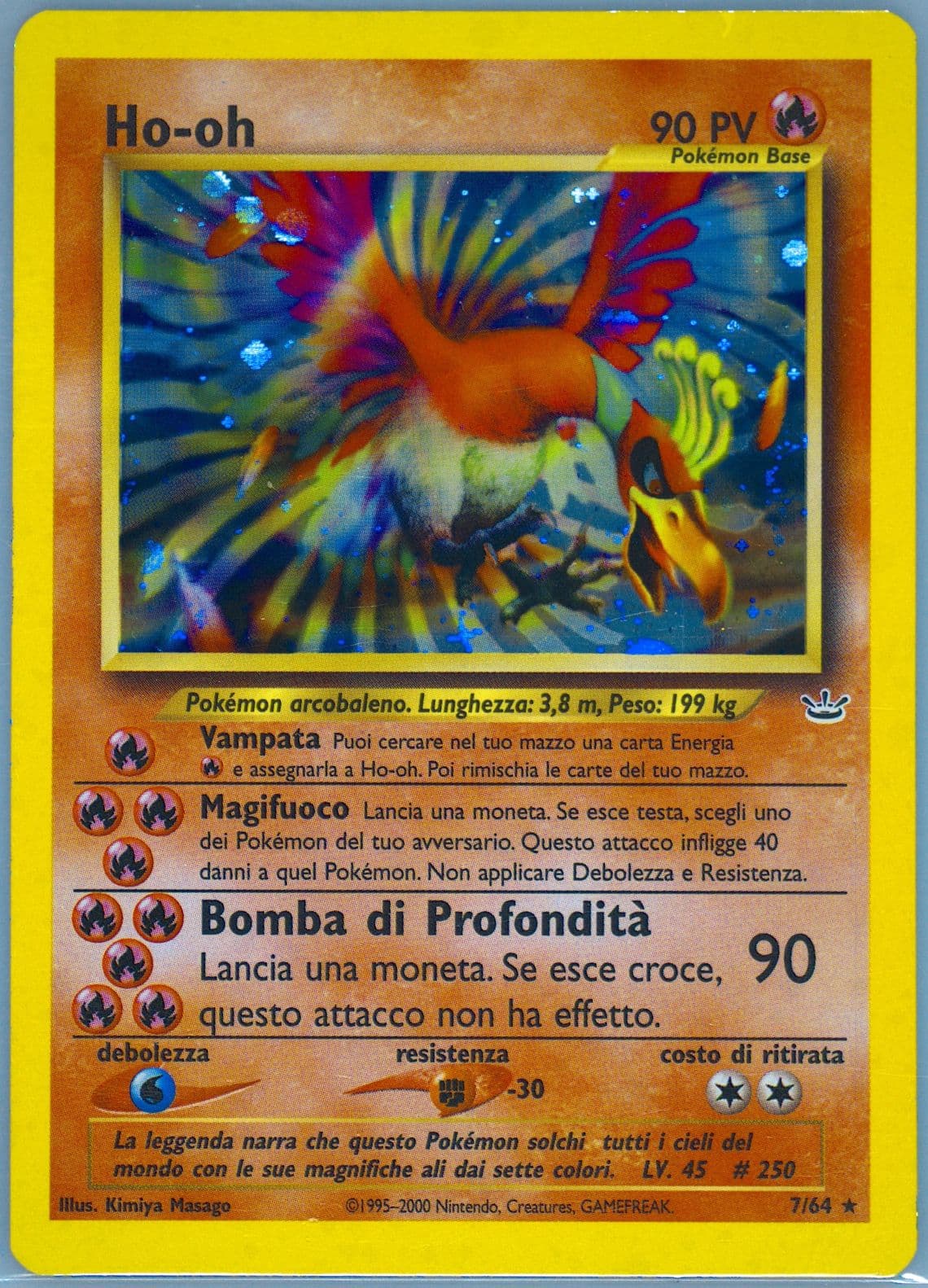 HO-Oh-Holo Italian (7) 2001 Pokemon Neo Revelation