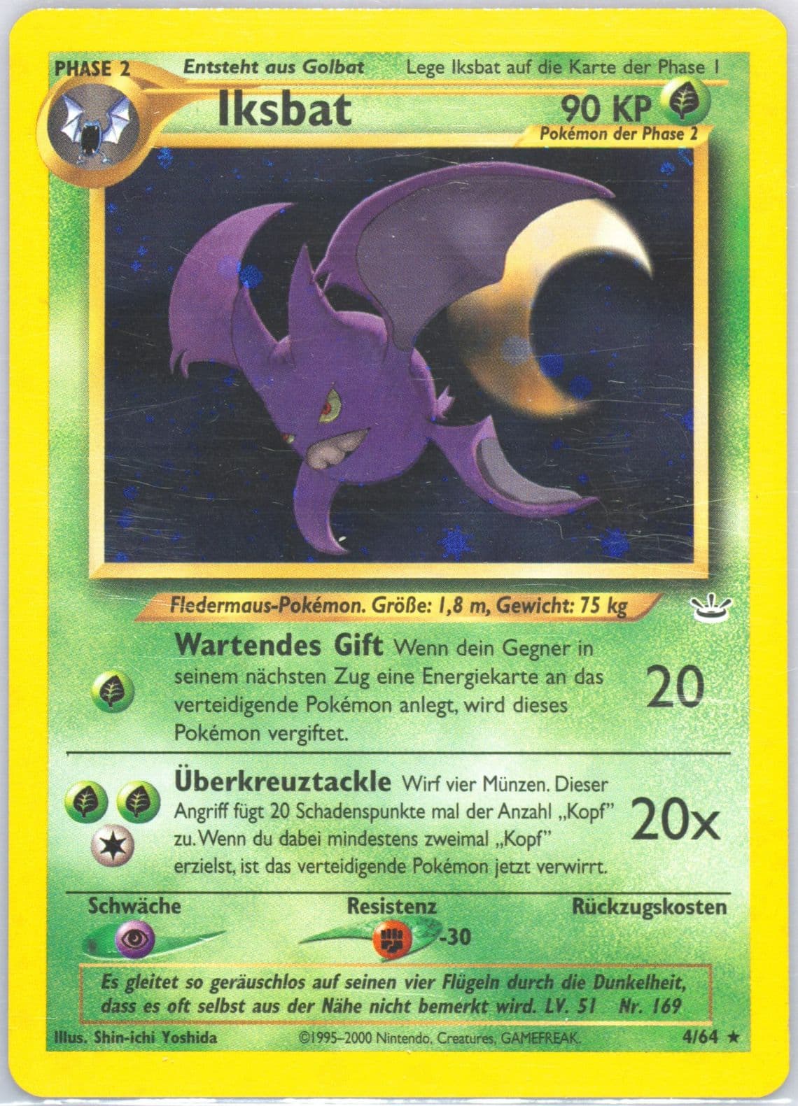 Iksbat-Holo (4) 2002 Pokemon German Neo Revelation
