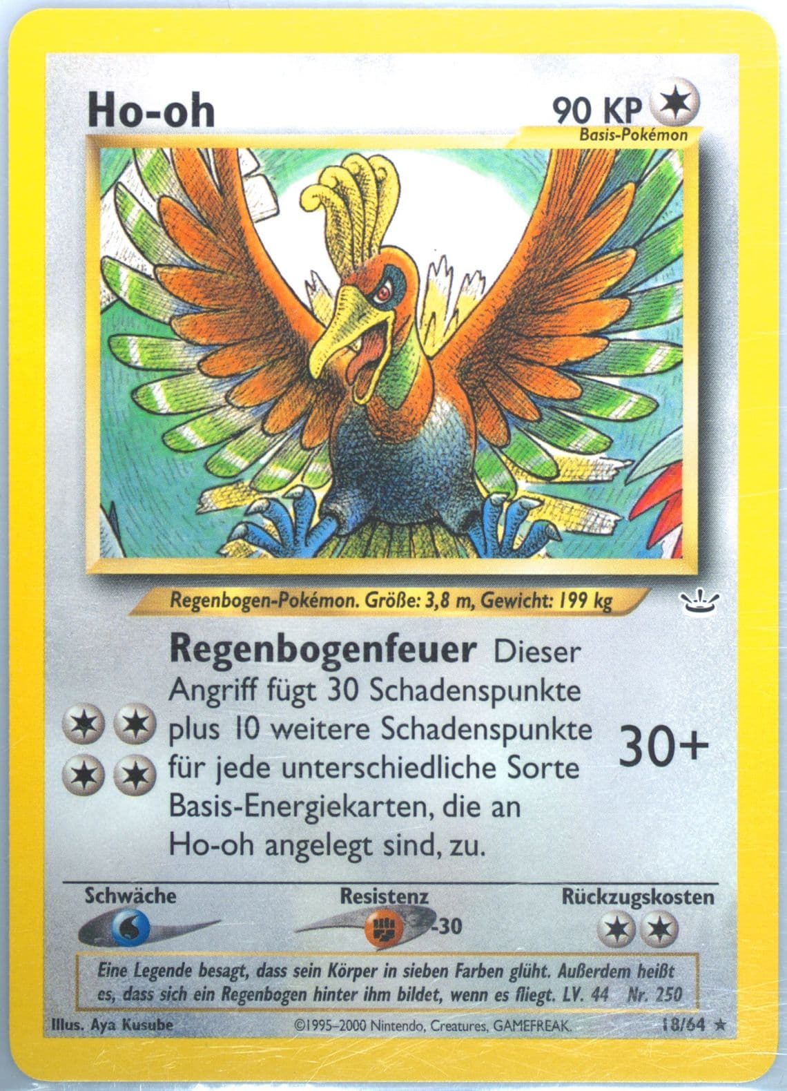 HO-Oh (18) 2002 Pokemon German Neo Revelation