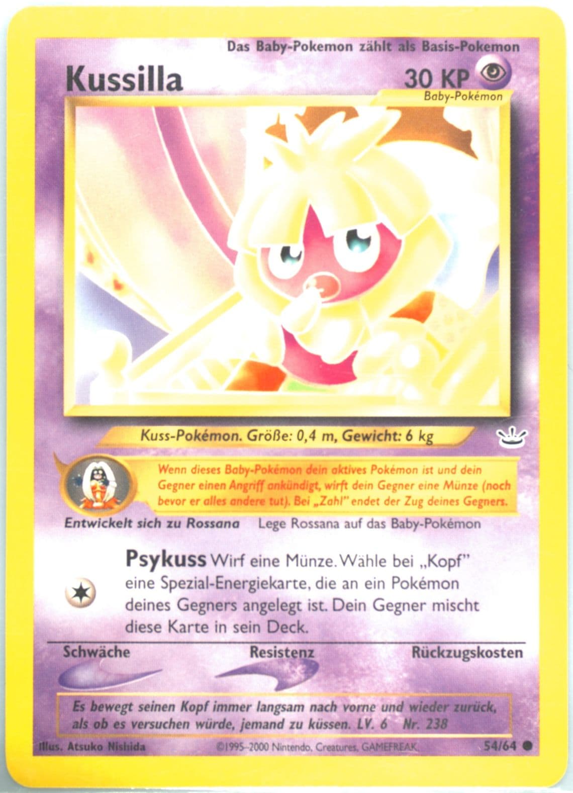 Kussilla (54) 2002 Pokemon German Neo Revelation