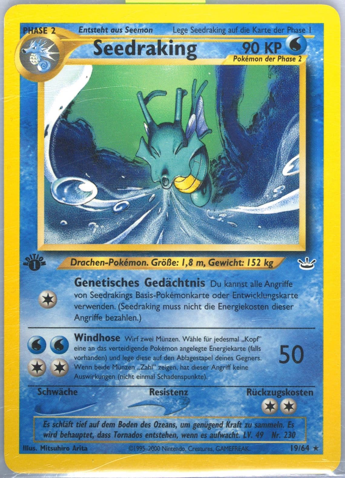 Seedraking 1st Edition (19) 2002 Pokemon German Neo Revelation