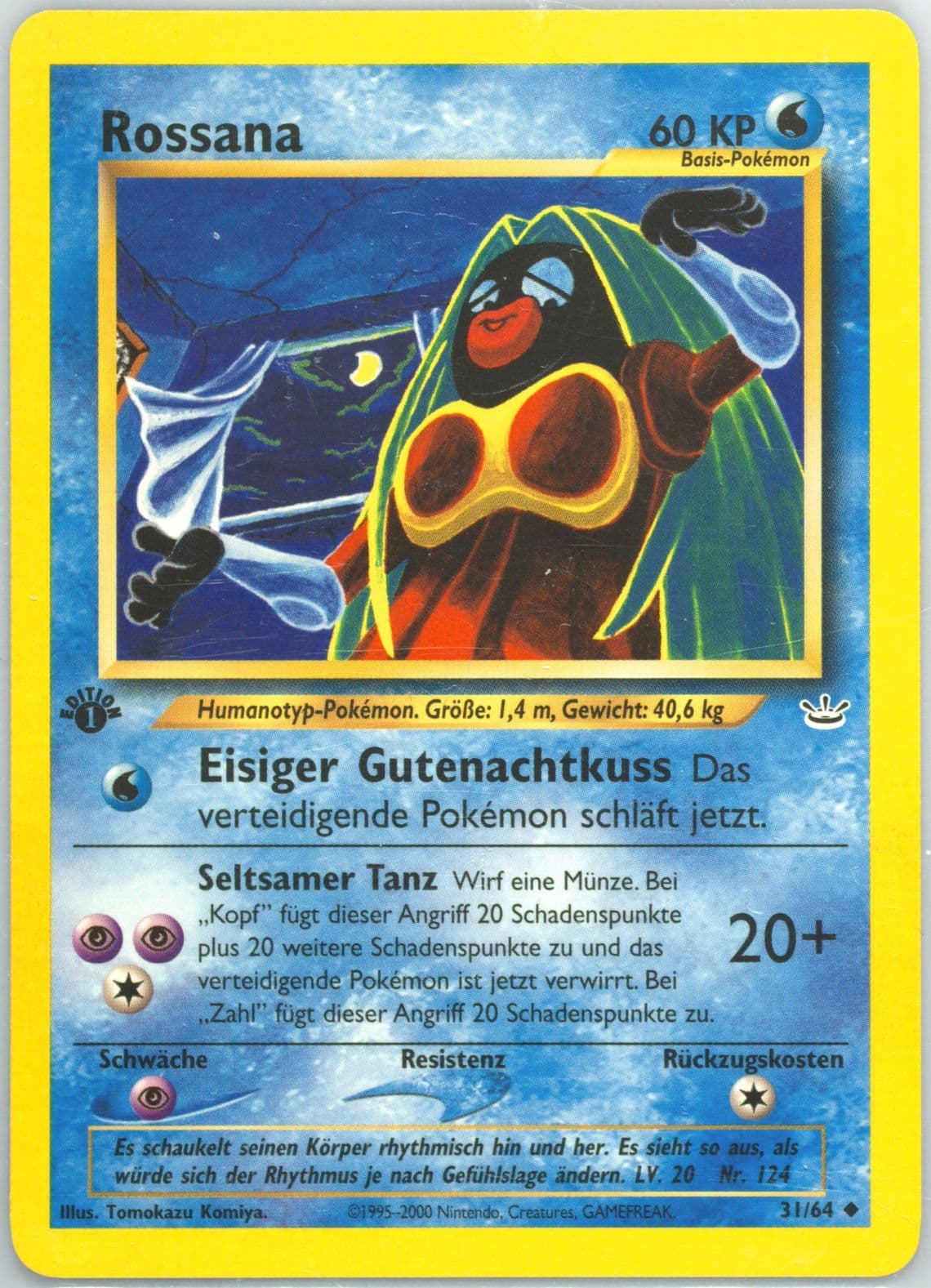 Rossana 1st Edition (31) 2002 Pokemon German Neo Revelation