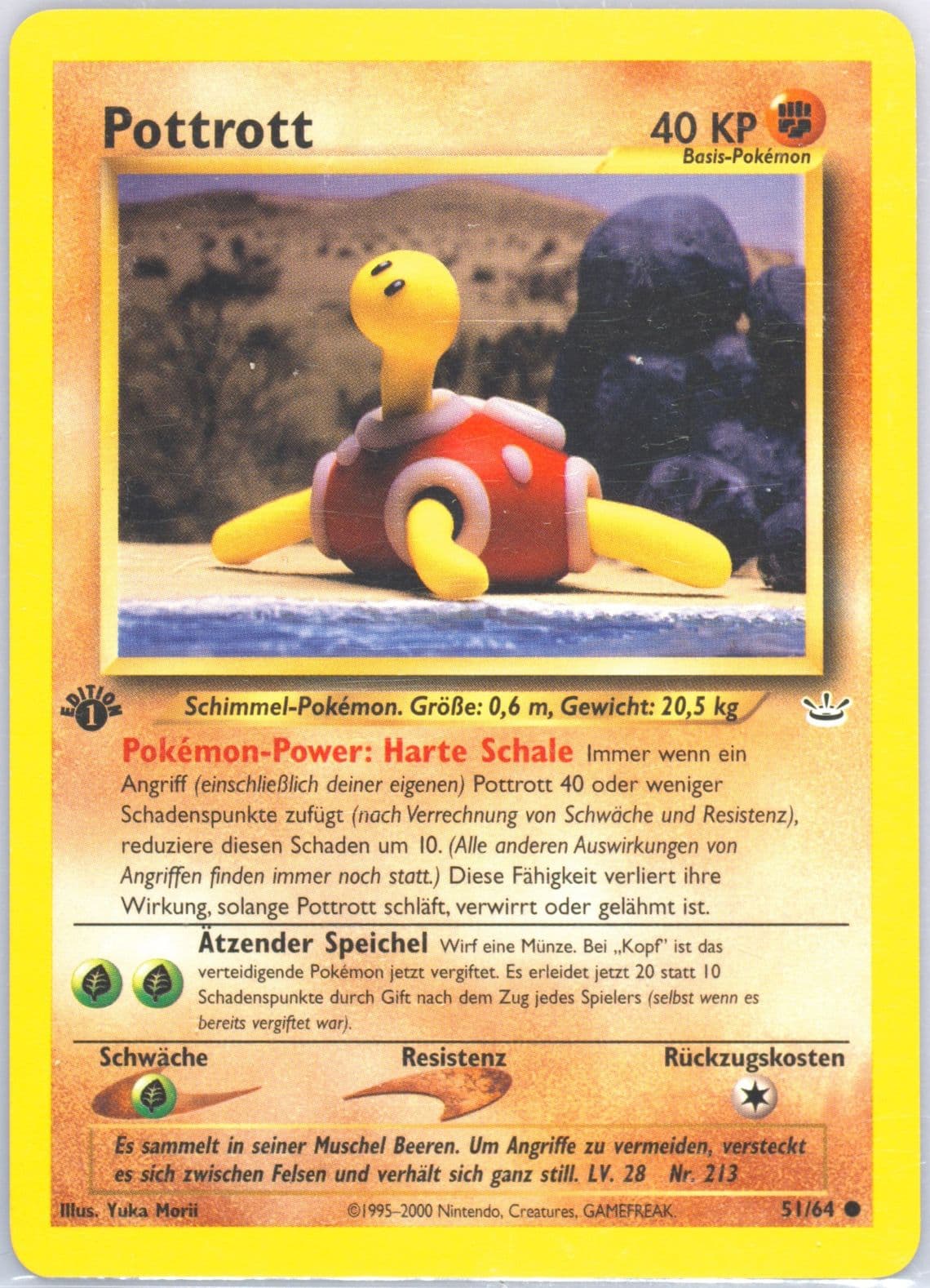 Pottrott 1st Edition (51) 2002 Pokemon German Neo Revelation