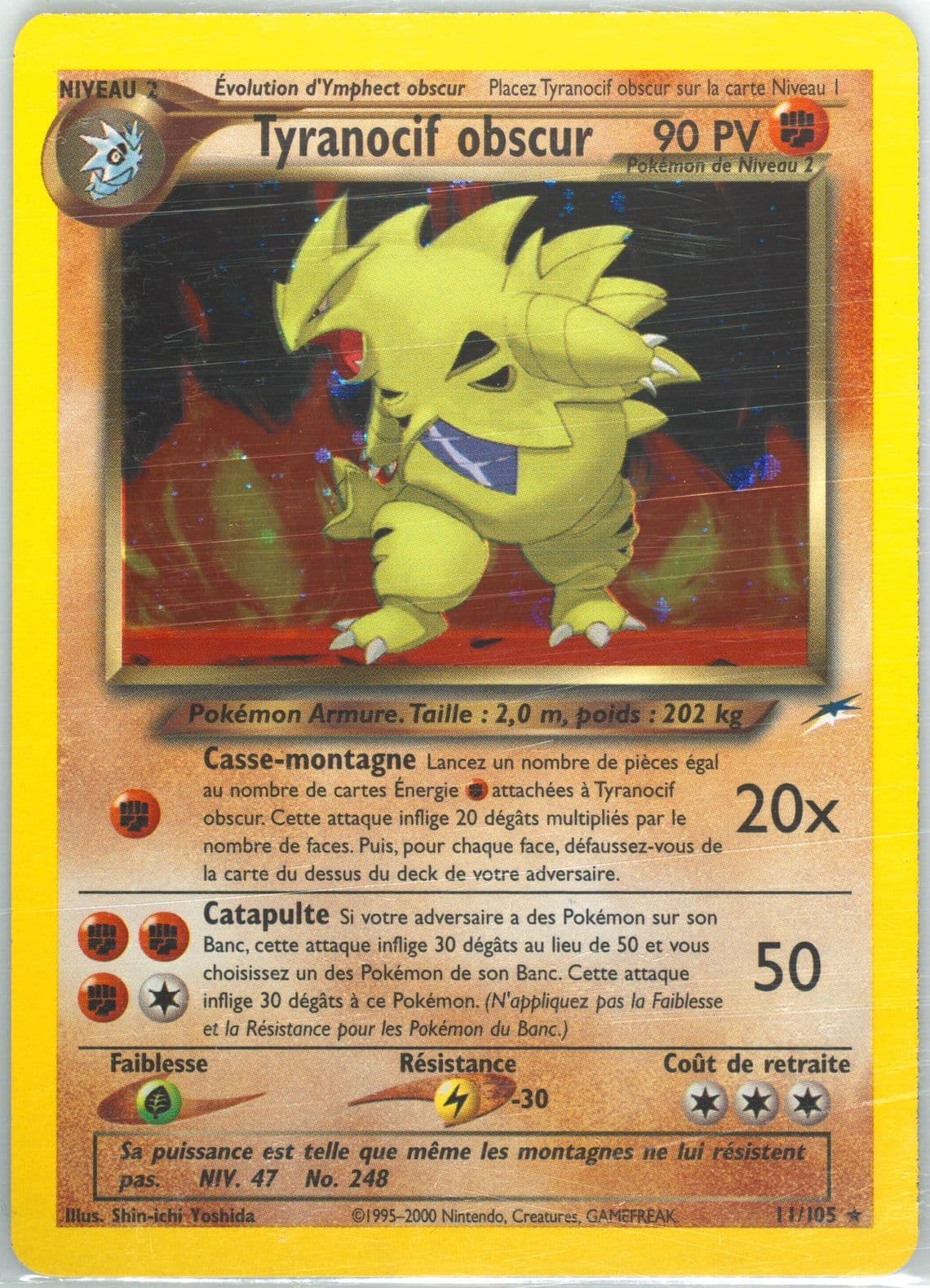 Tyranocif Obscur-Holo French (11) 2002 Pokemon Neo Destiny