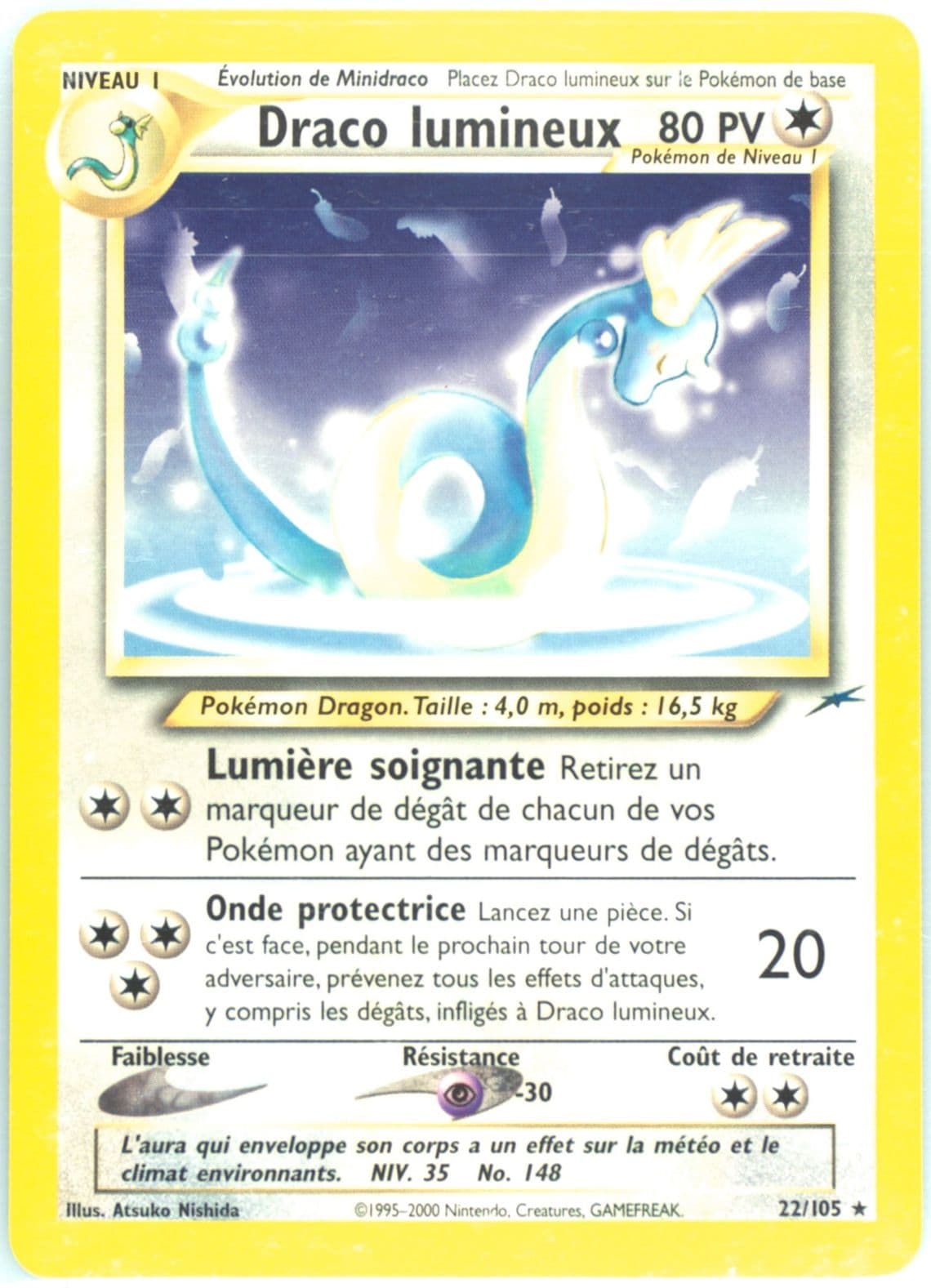 Draco Lumineux French (22) 2002 Pokemon Neo Destiny