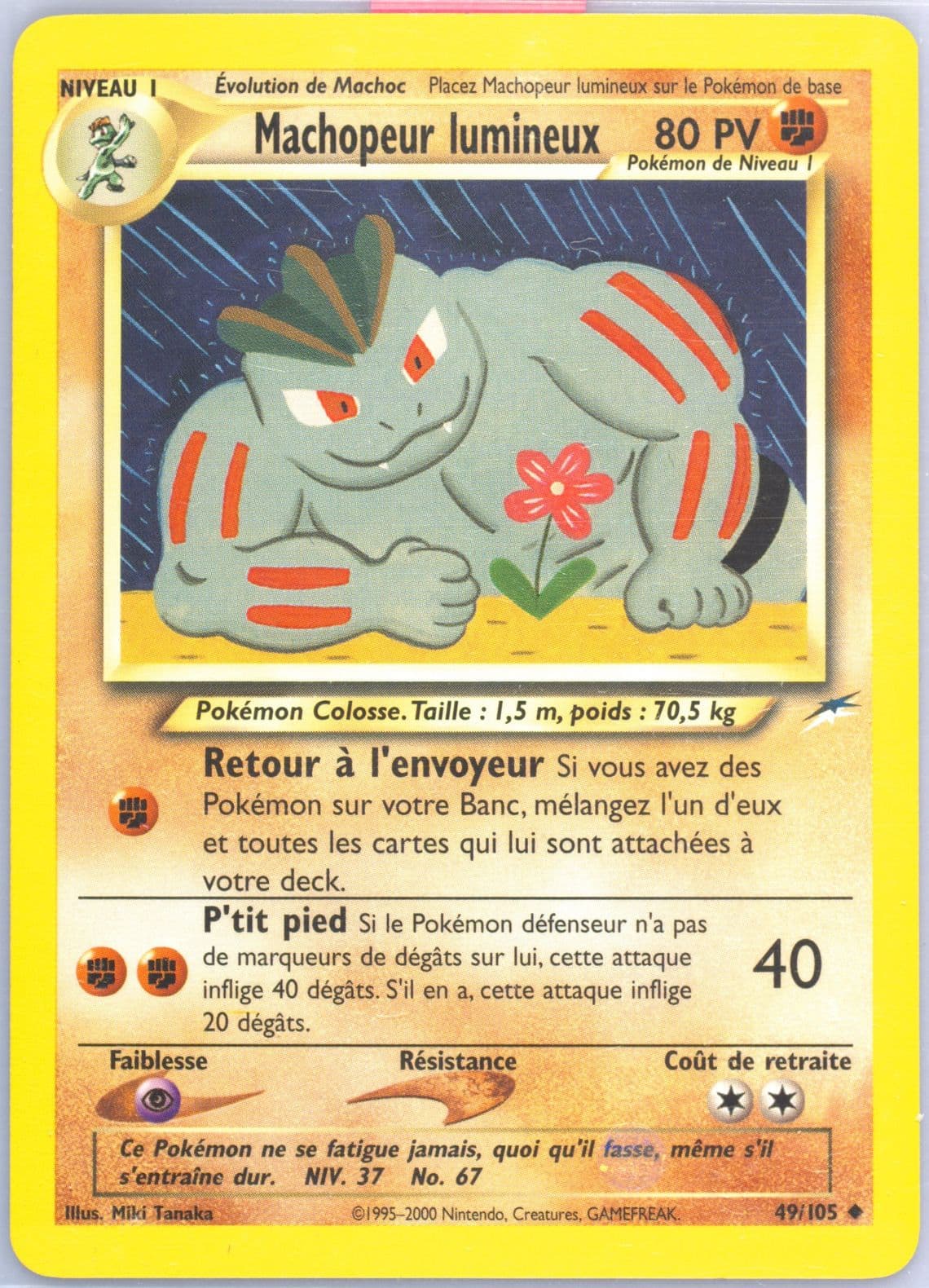 Machopeur Lumineux French (49) 2002 Pokemon Neo Destiny