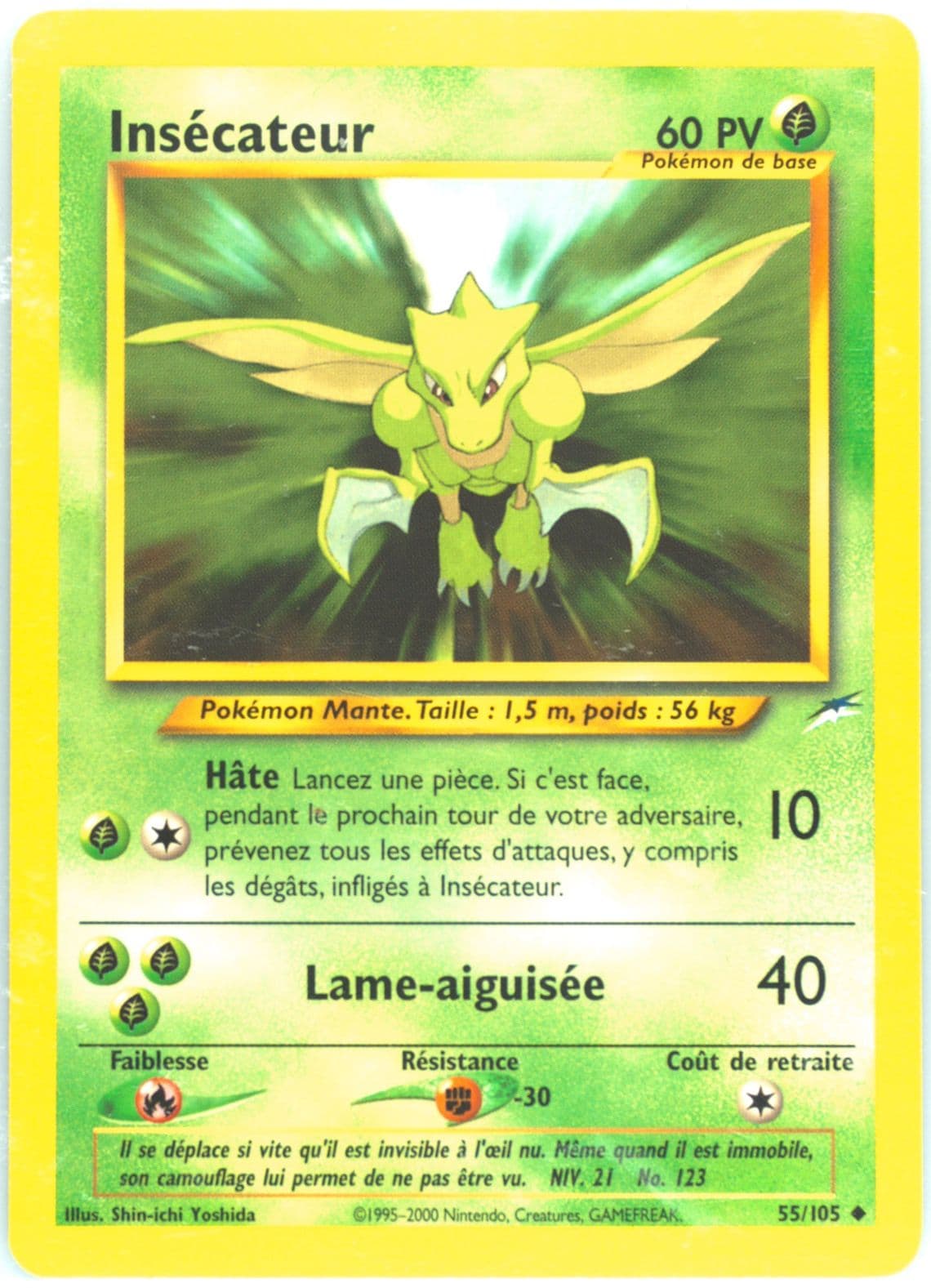 Insecateur French (55) 2002 Pokemon Neo Destiny