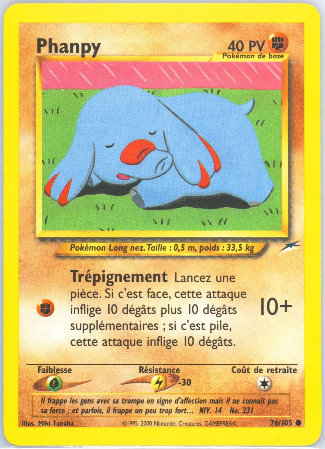 Phanpy French (76) 2002 Pokemon Neo Destiny