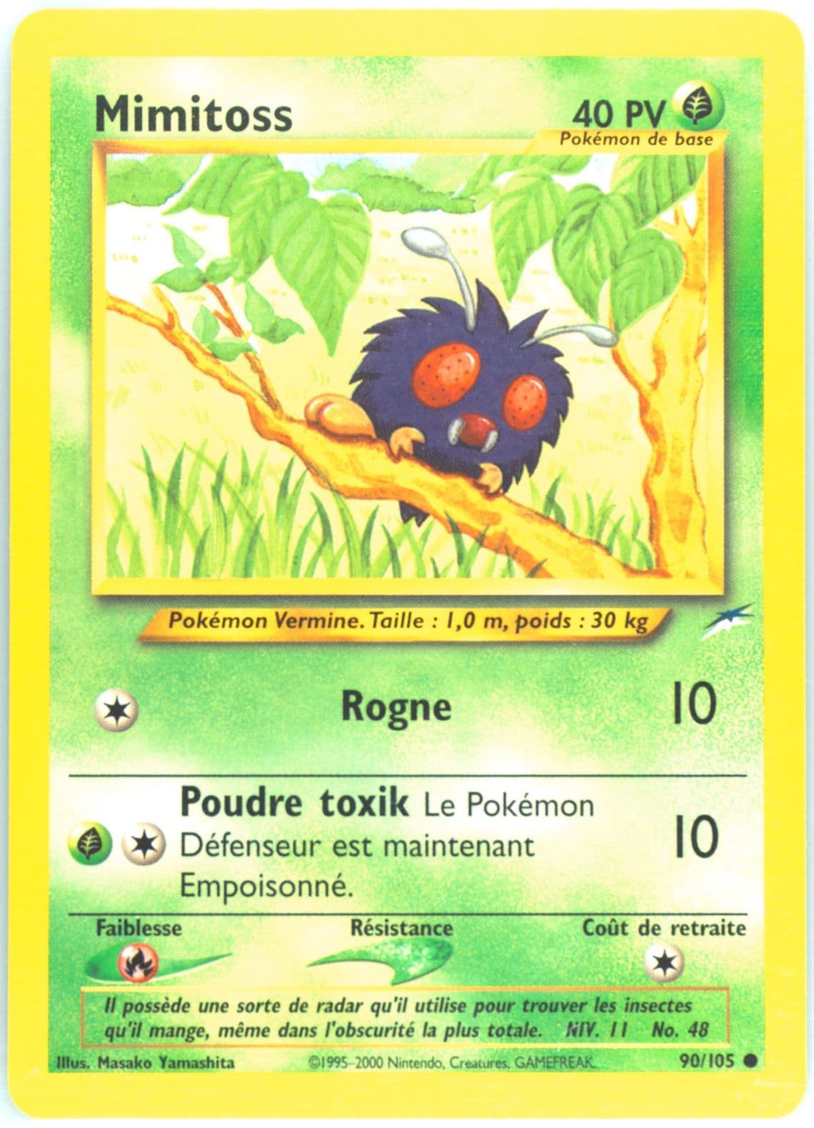 Mimitoss French (90) 2002 Pokemon Neo Destiny