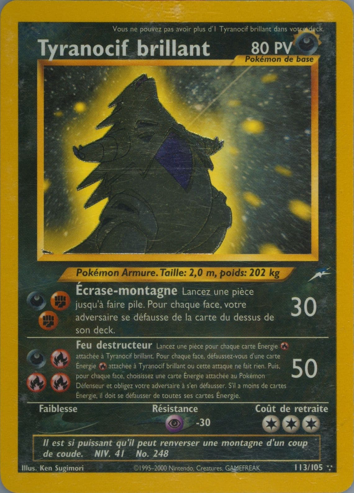 Tyranocif Brillant French (113) 2002 Pokemon Neo Destiny