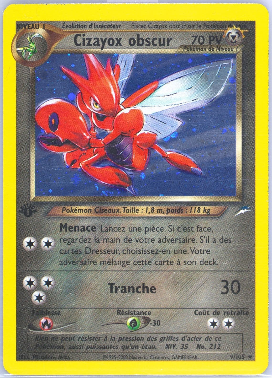 Cizayox Obscur-Holo French-1st Edition (9) 2002 Pokemon Neo Destiny