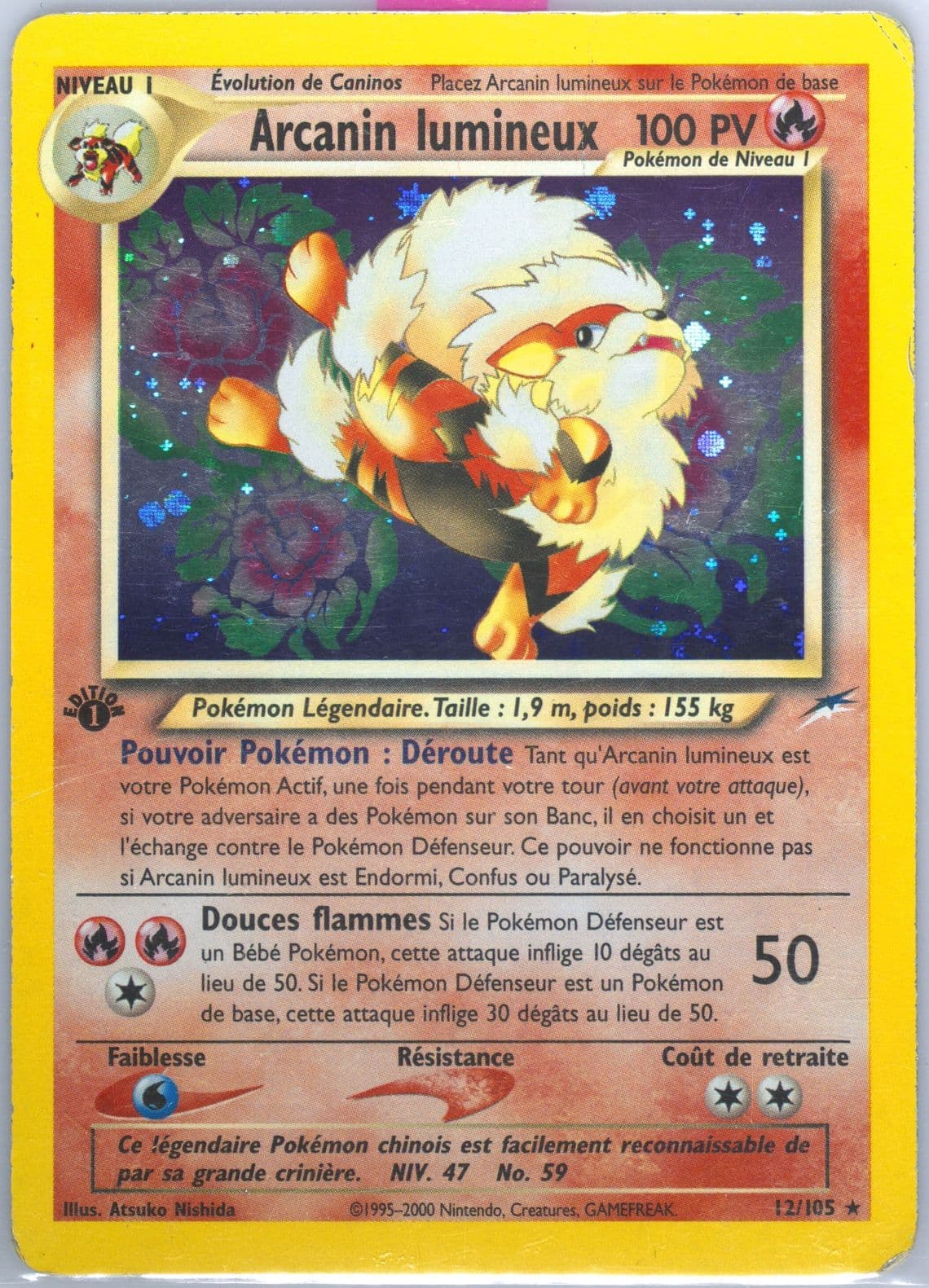Arcanin Lumineux-Holo French-1st Edition (12) 2002 Pokemon Neo Destiny
