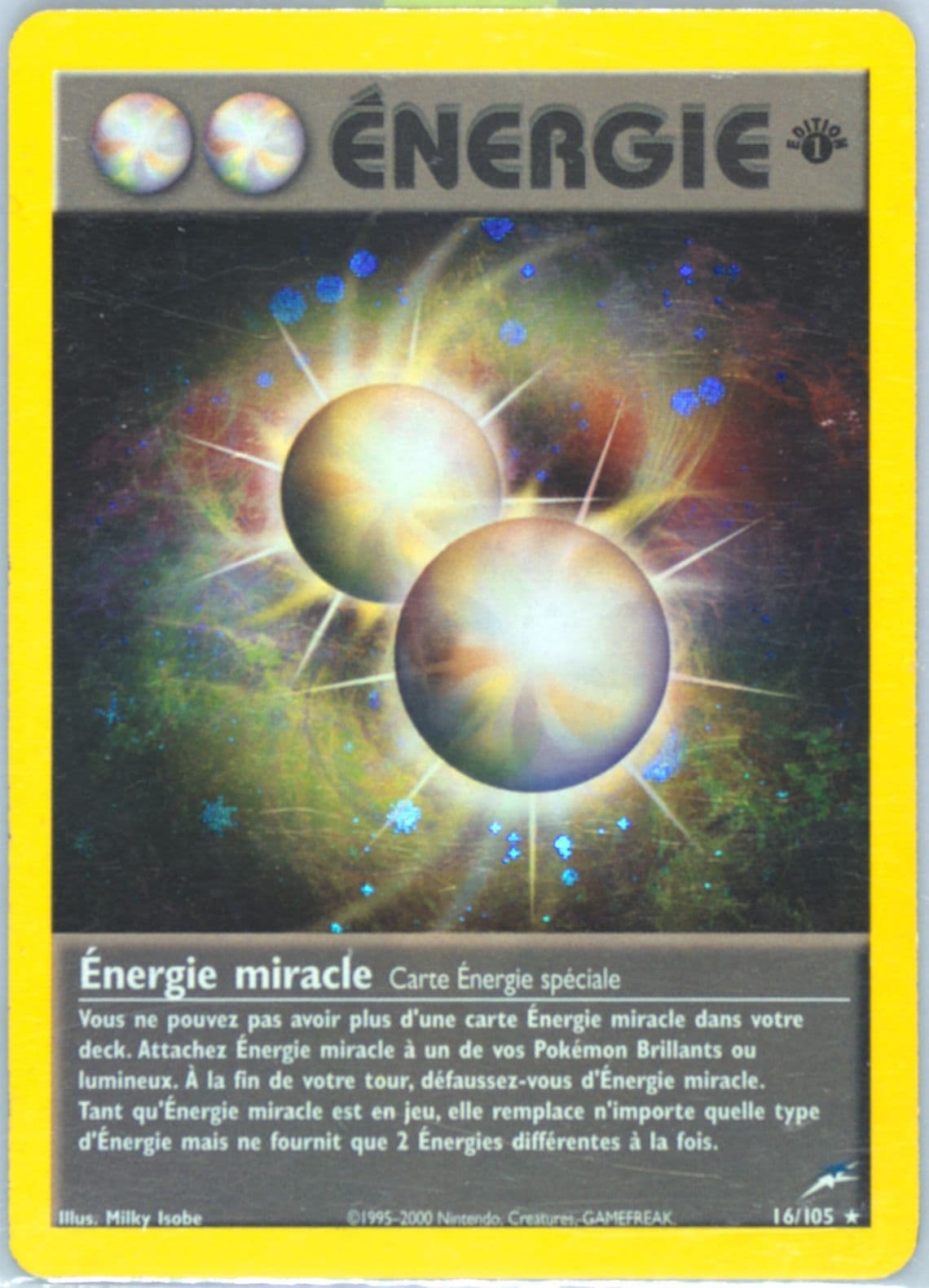 Energie Miracle-Holo French-1st Edition (16) 2002 Pokemon Neo Destiny