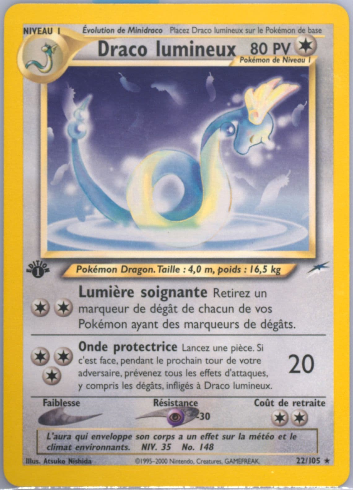 Draco Lumineux French-1st Edition (22) 2002 Pokemon Neo Destiny