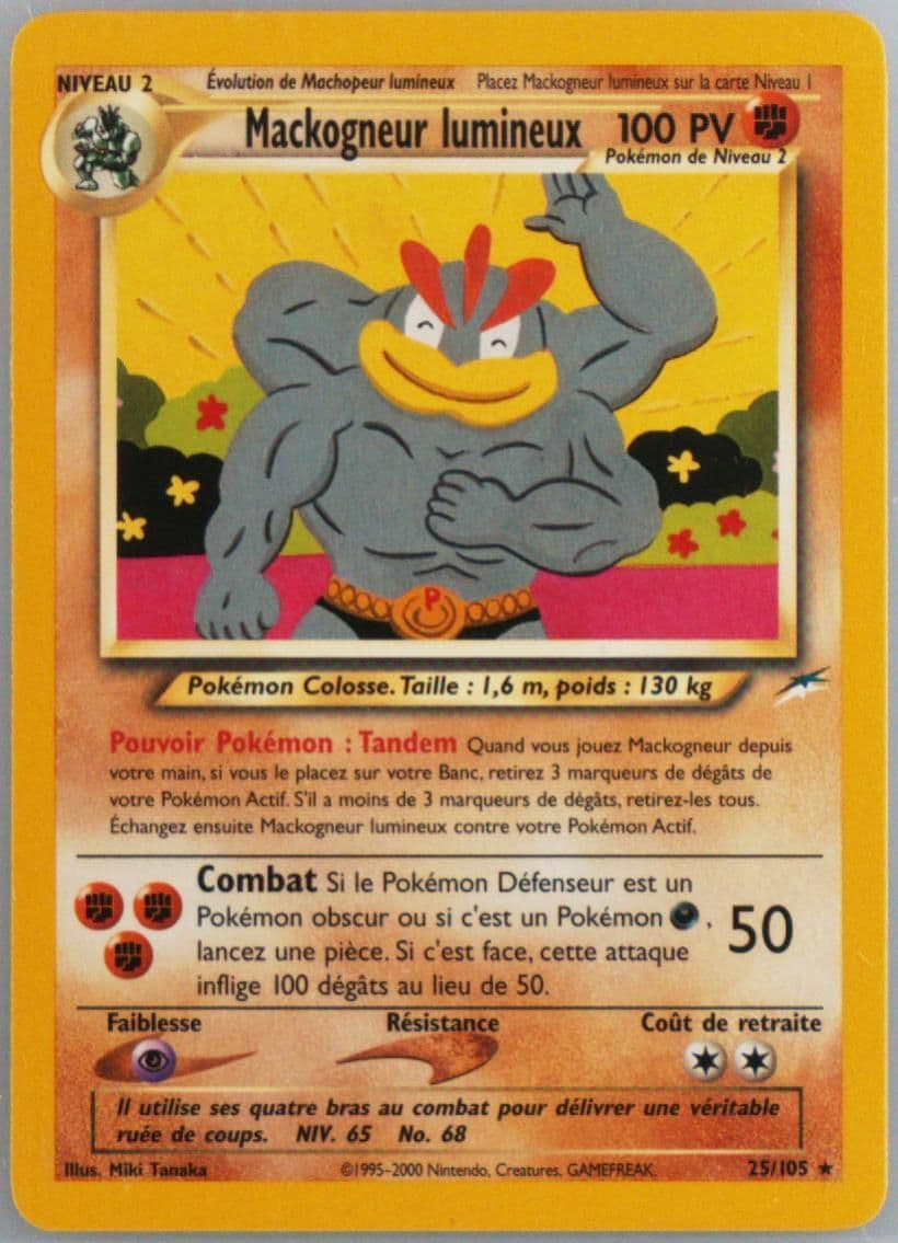Mackogneur Lumineux French-1st Edition (25) 2002 Pokemon Neo Destiny