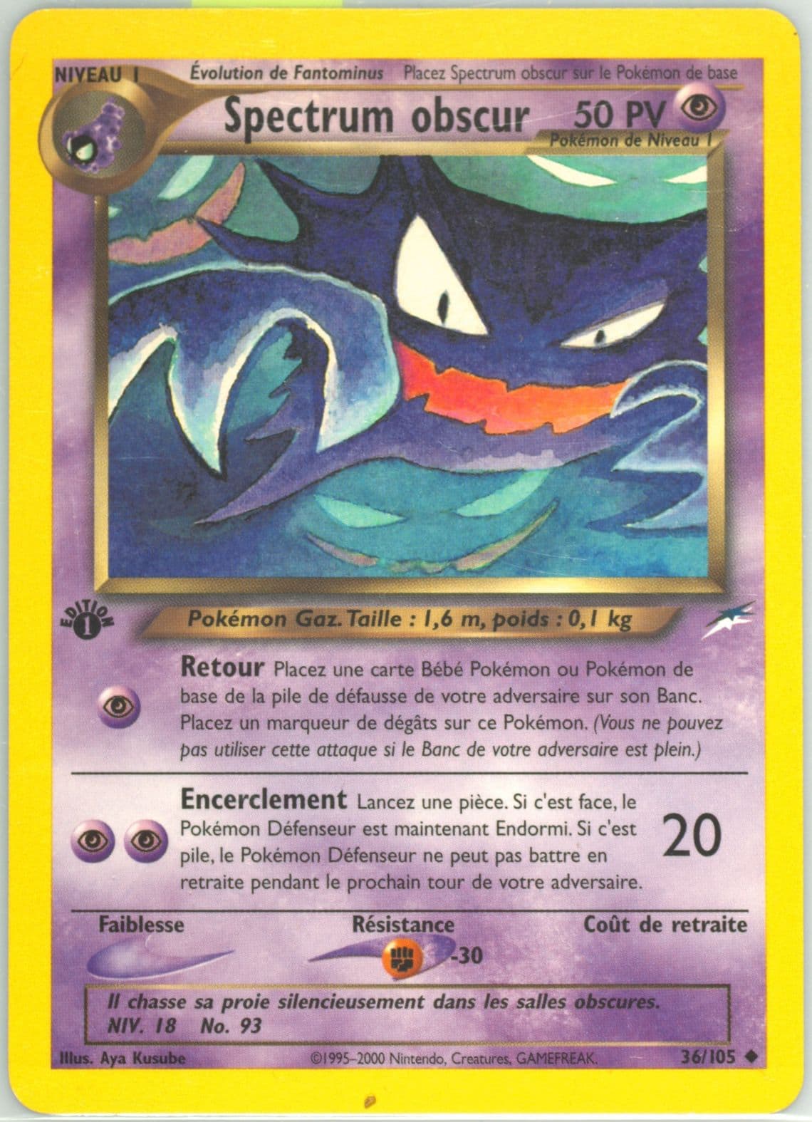 Spectrum Obscur French-1st Edition (36) 2002 Pokemon Neo Destiny