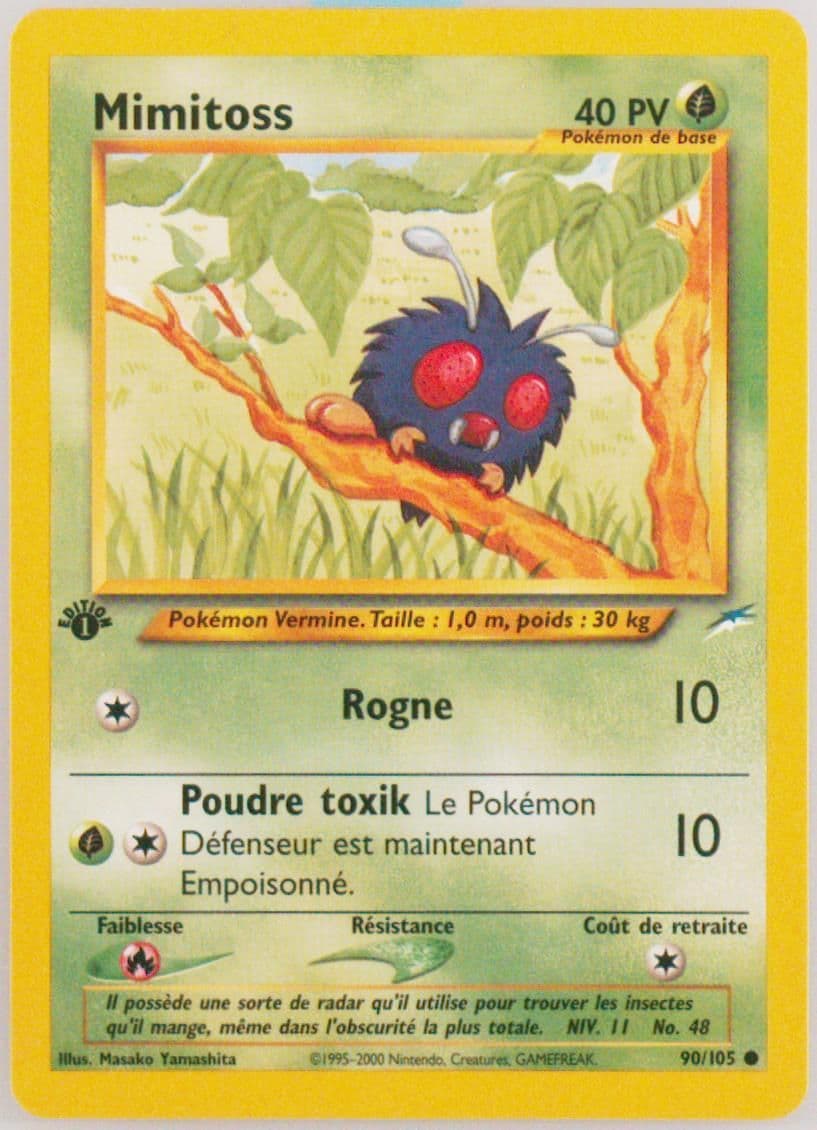 Mimitoss French-1st Edition (90) 2002 Pokemon Neo Destiny