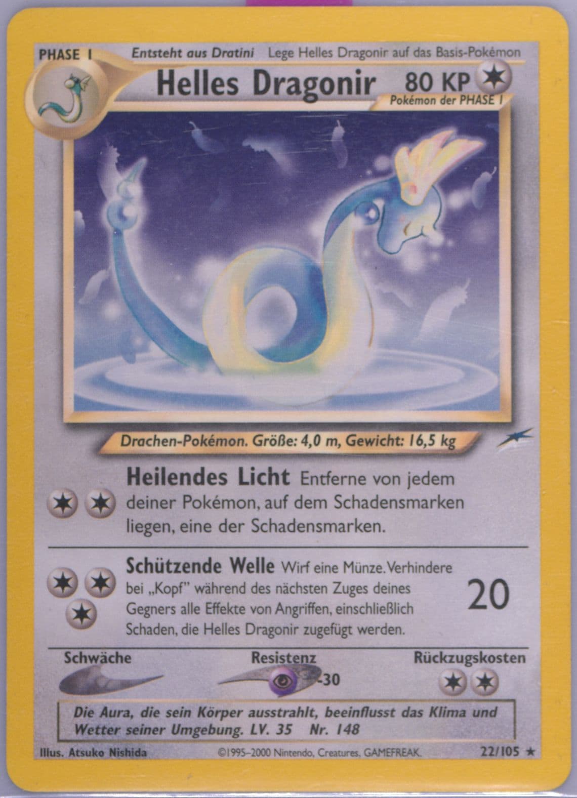 Helles Dragonir German (22) 2002 Pokemon Neo Destiny