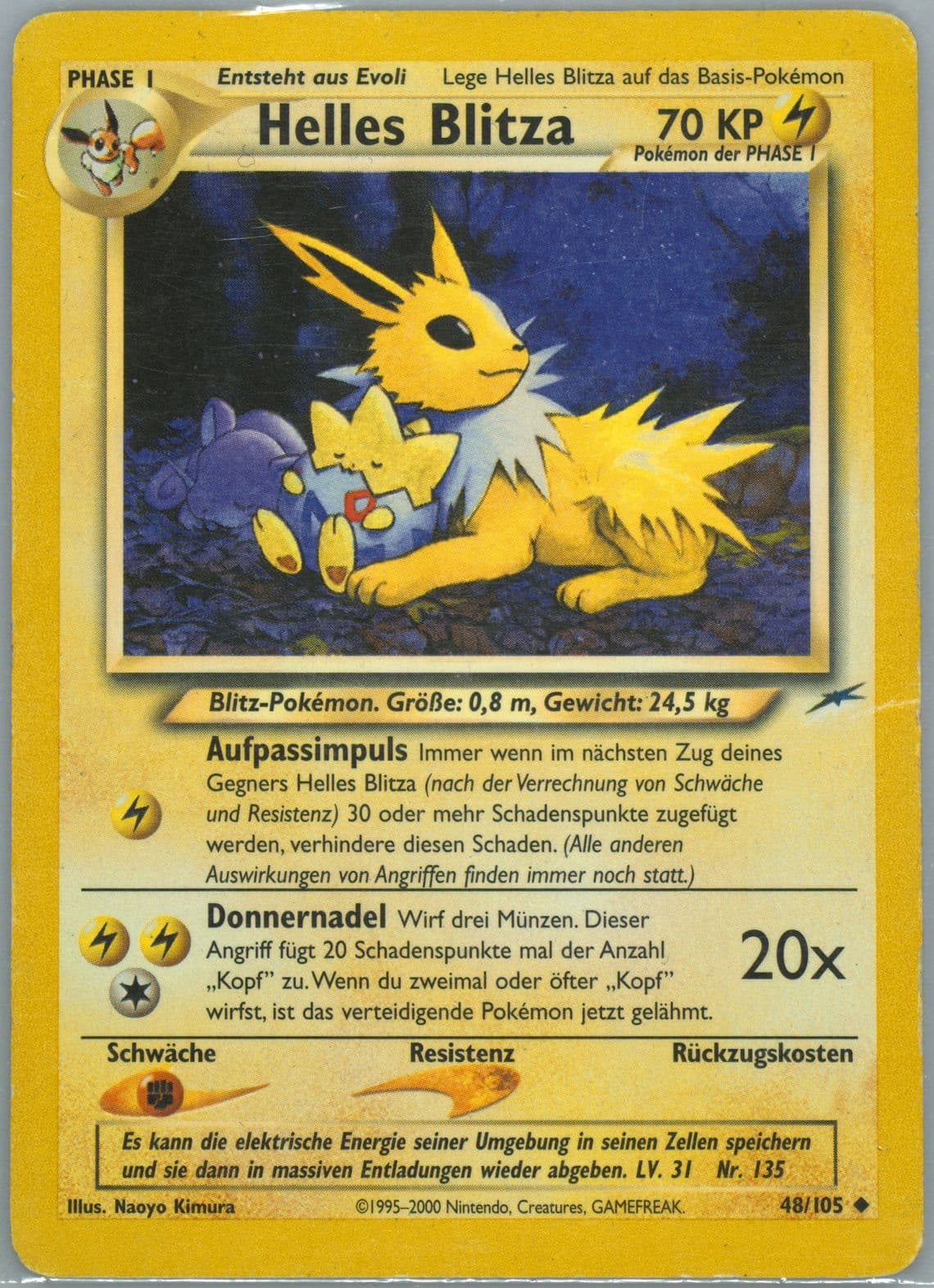 Helles Blitza German (48) 2002 Pokemon Neo Destiny